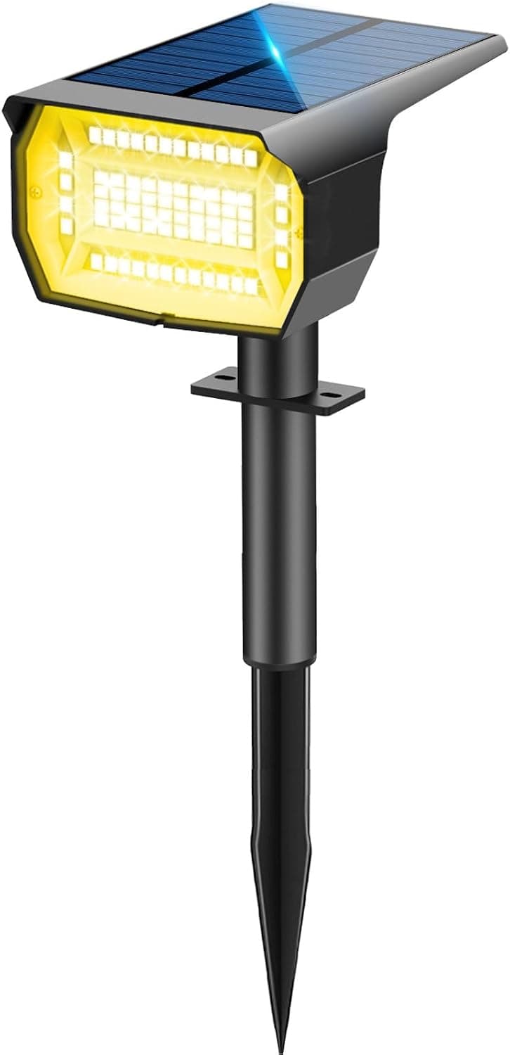 LOTMOS Luces Solares Exterior Jardín 72 LED (3 Piezas), Impermeable IP67, para Patio, Terraza y Césped — foto 3