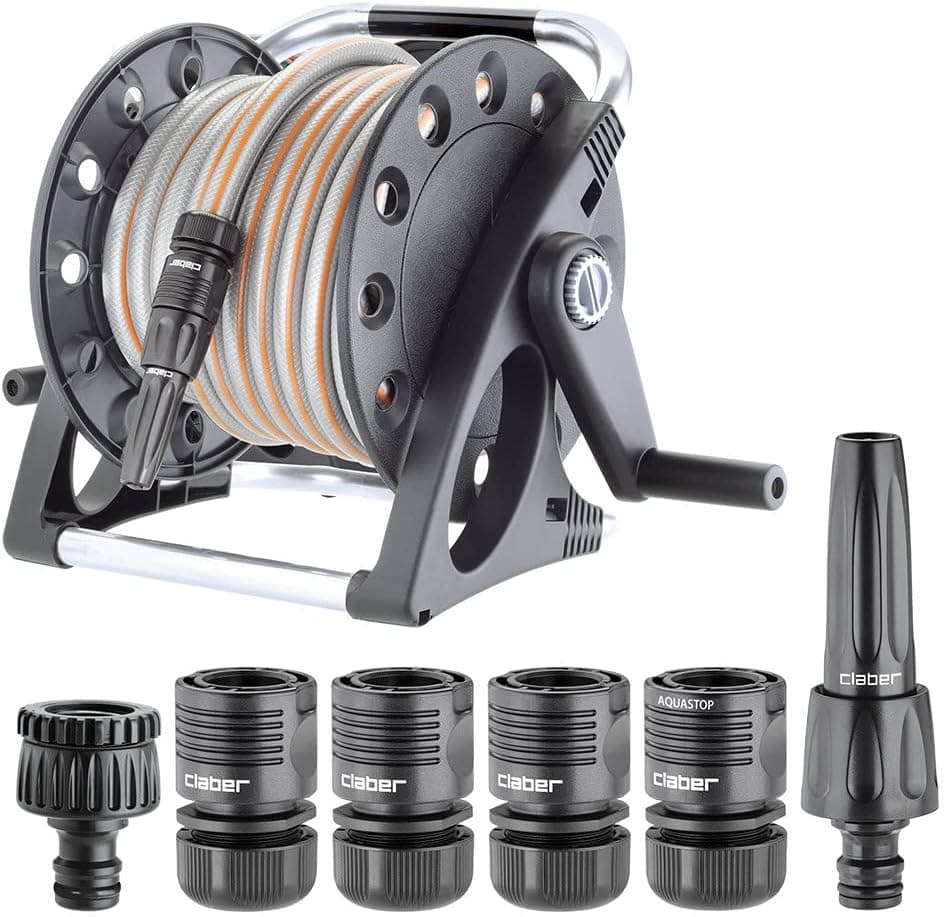 Claber Aquapony Kit, Portamanguera Compacto con Manguera de 15 m — foto 2