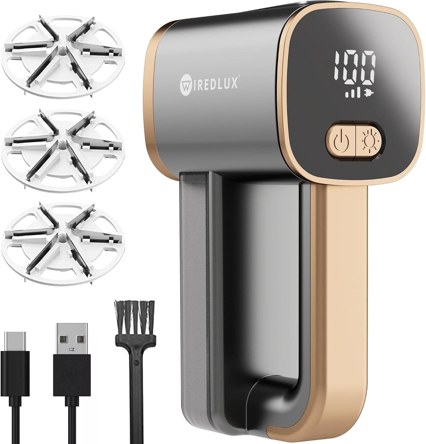 WiredLux Quitapelusas Eléctrico Recargable para Ropa