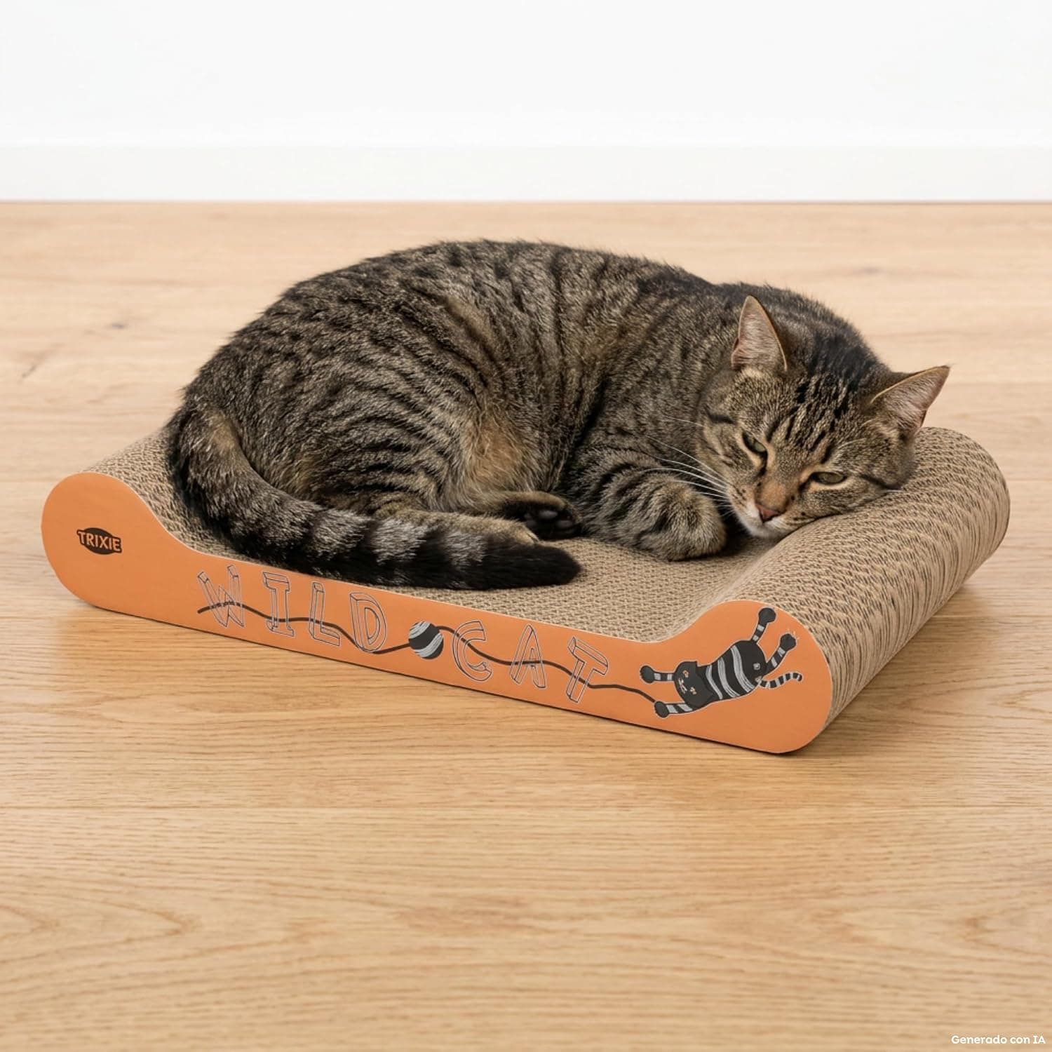 Trixie Rascador de Cartón Wild Cat para Gatos, 41 x 24 x 7 cm — foto 4