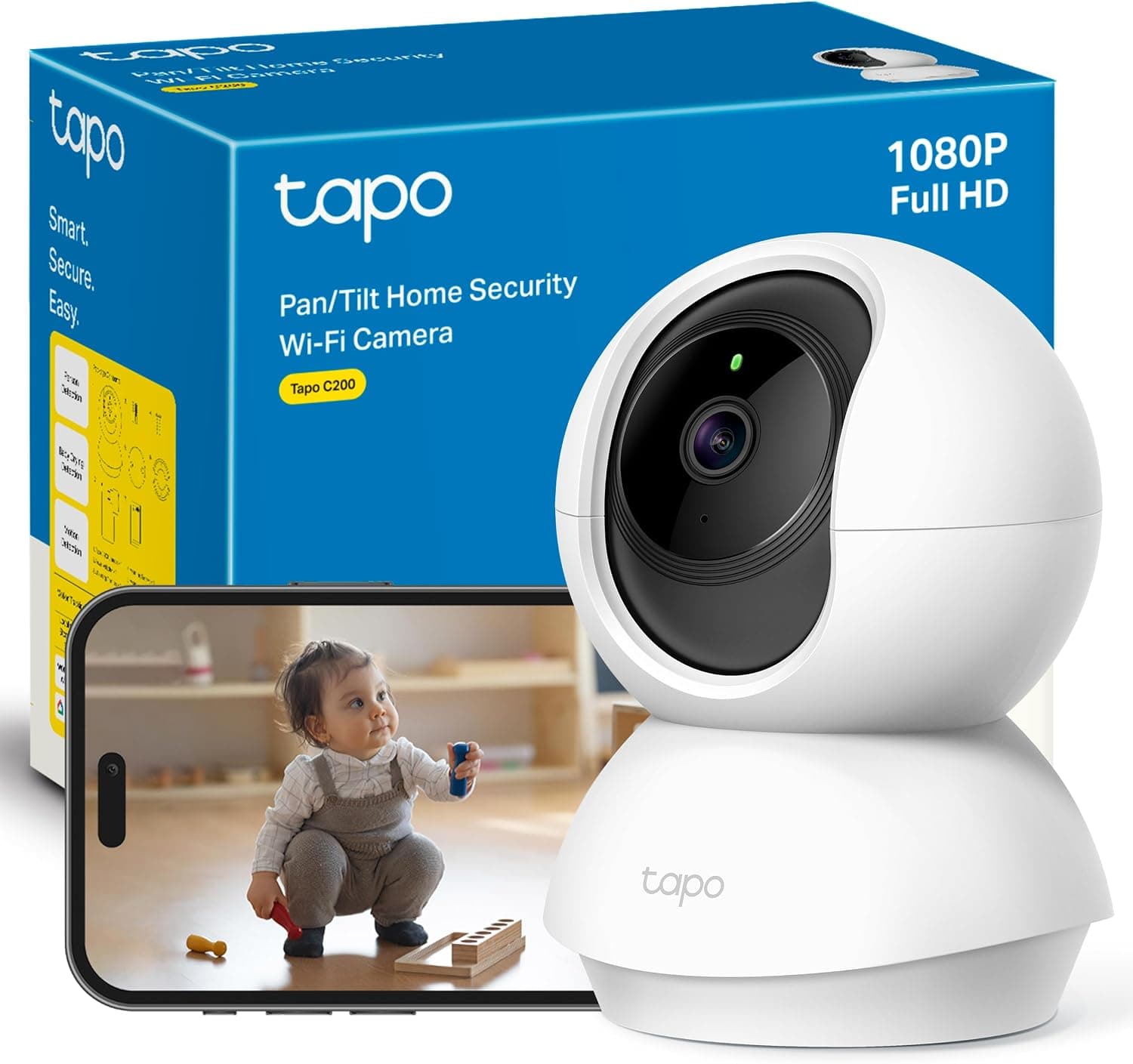 TP-Link Tapo C200 Cámara de Vigilancia WiFi Interior 1080p