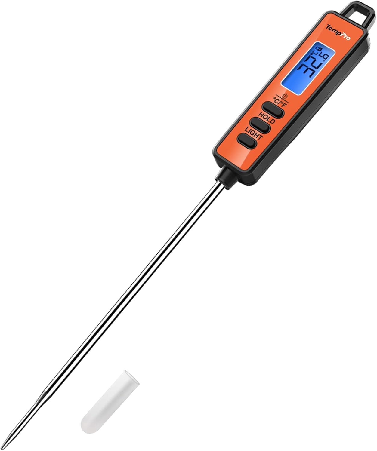 ThermoPro TP01S Instant Read Kitchen Thermometer with Long Probe Digital Meat Thermometer for Cooking Liquid Food Oil BBQ Food Milk Water