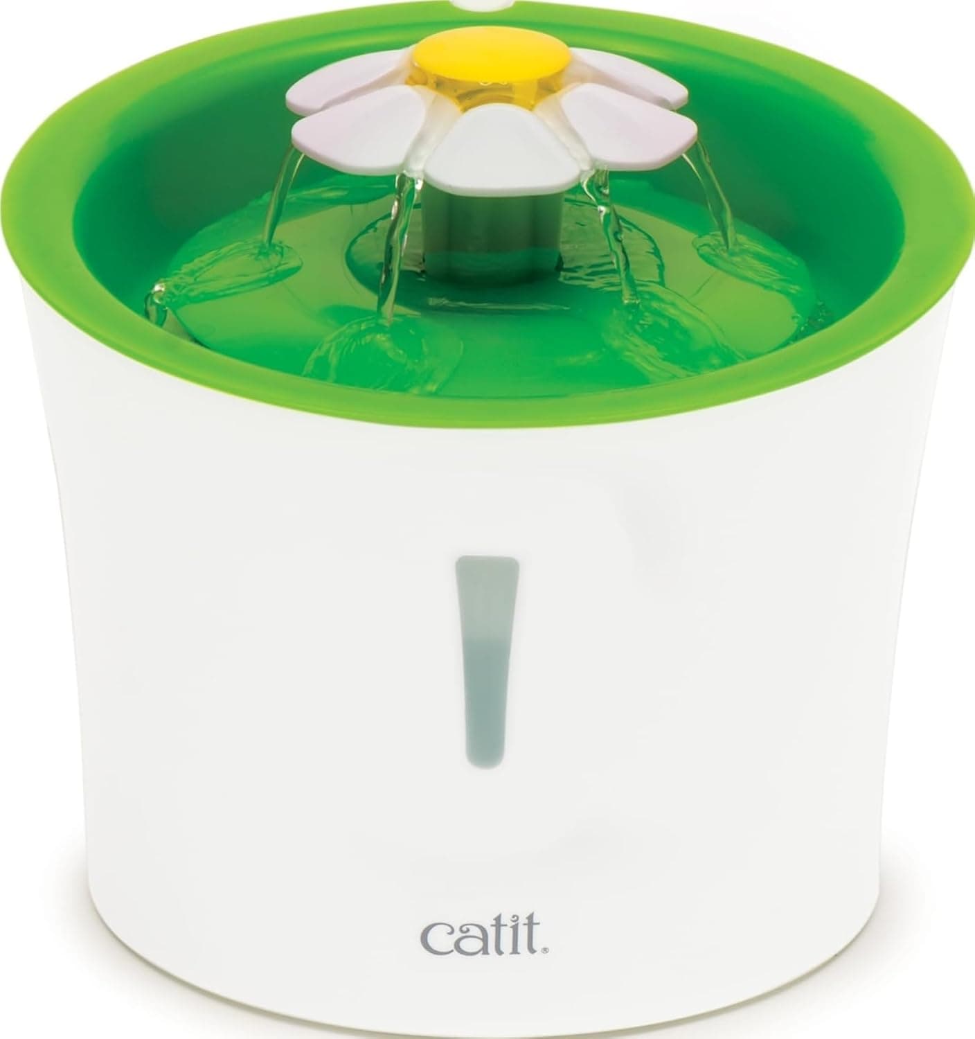 Catit Bebedero Fuente Flor 3, 3 L, con Iluminación LED Nocturna y Filtro Multietapa