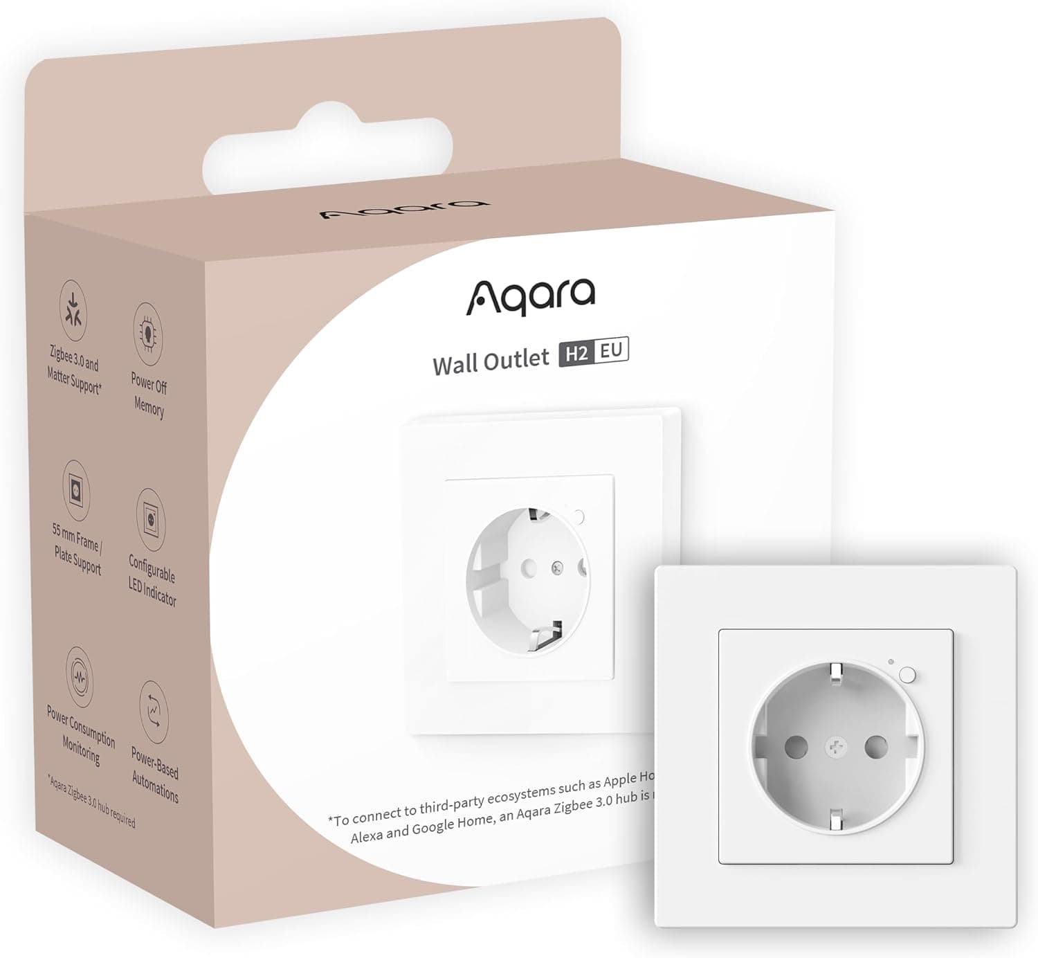 Aqara Wall Plug H2 EU con monitorización de consumo