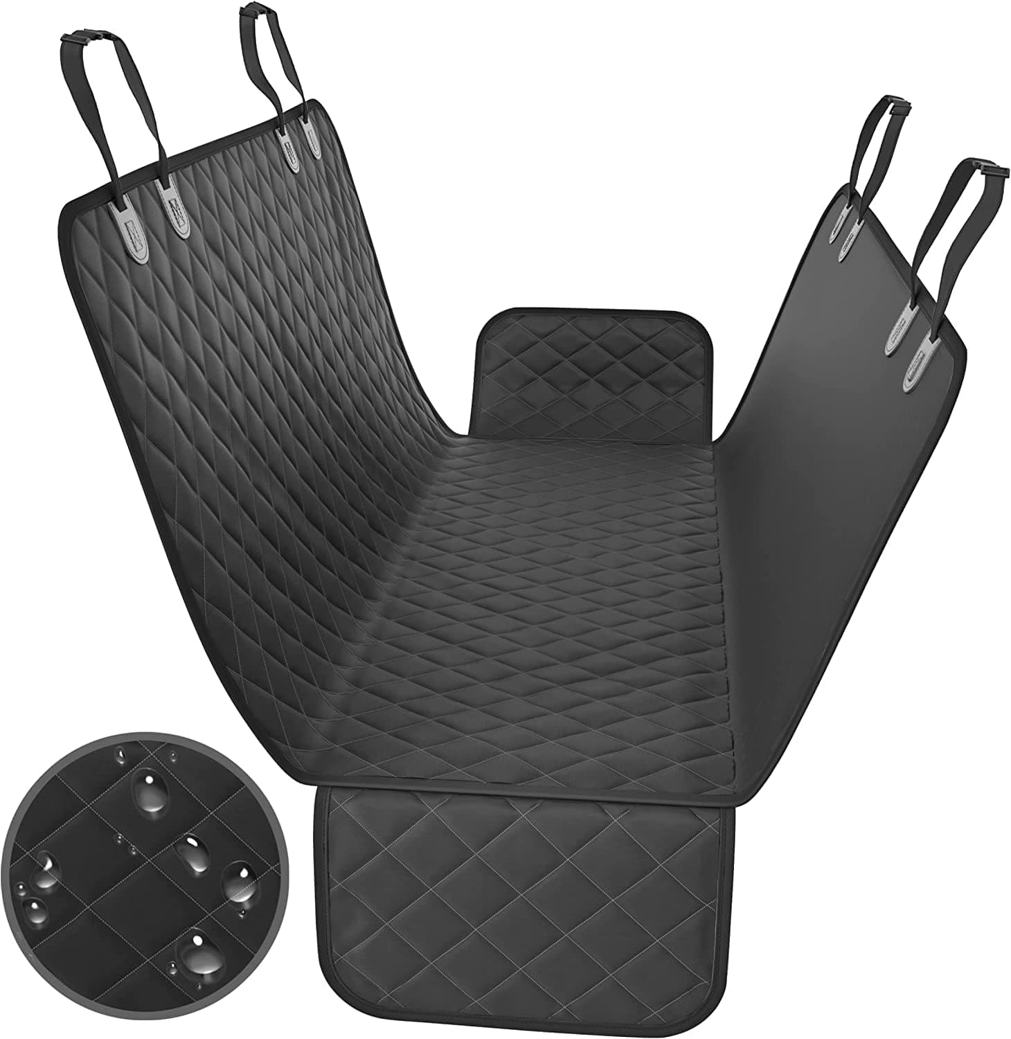 Winipet Manta Impermeable para Perros con Cinturón de Seguridad y Bolsa de Transporte, 150x144 cm