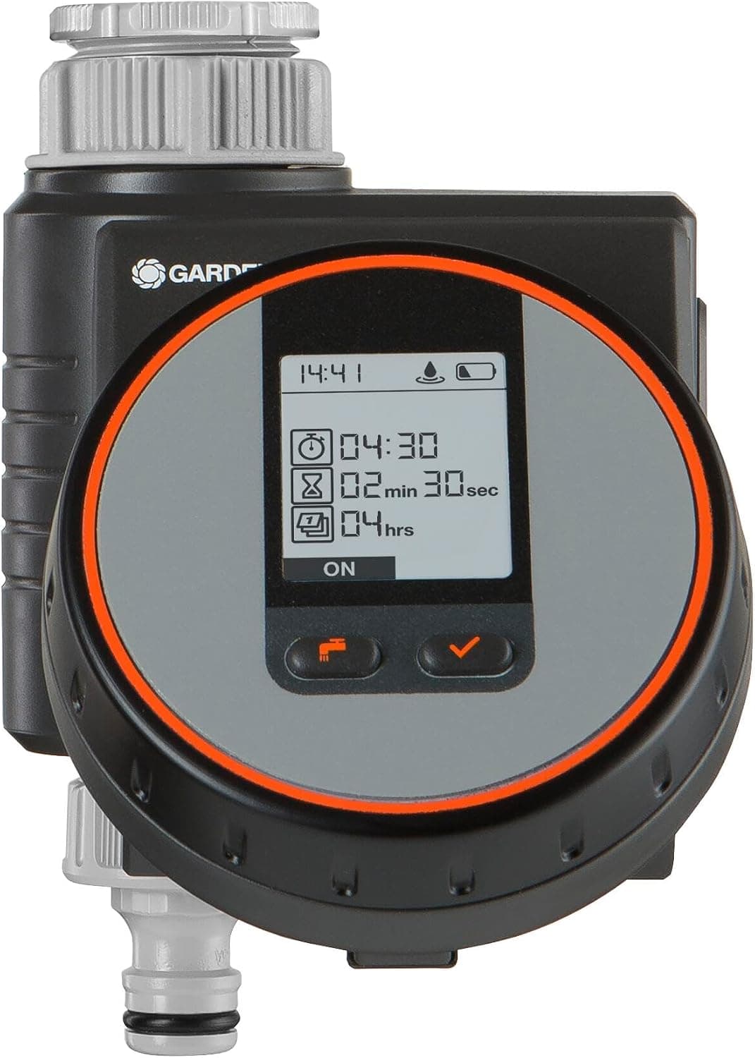 Gardena Programador de Riego Flex 1890-20, riego automático para terraza y balcón, función Water Now
