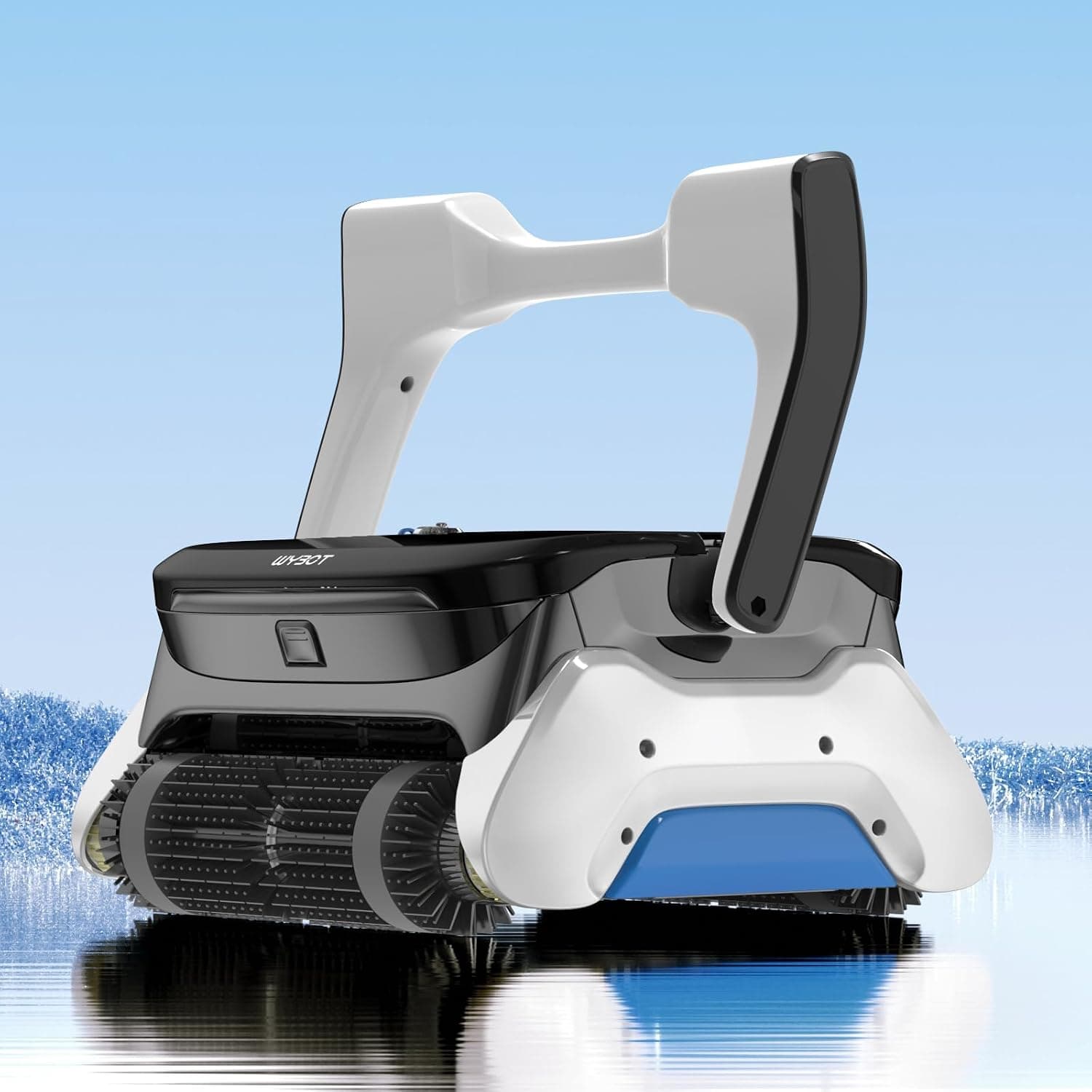 WYBOT Robot Limpiafondos Piscina, Limpia Fondo y Paredes, Cepillo Bilateral, 3 Motores, 4200GPH, hasta 120 m²