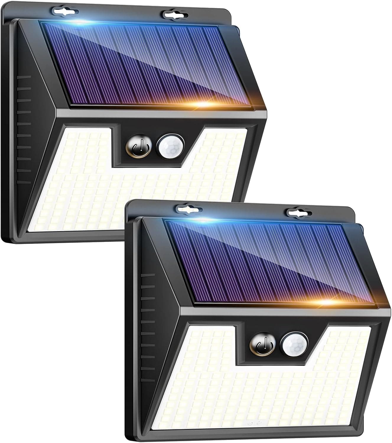 kolpop Luz Solar Exterior con Sensor de Movimiento, 140 LED, 3 Modos, IP65, Pack de 6