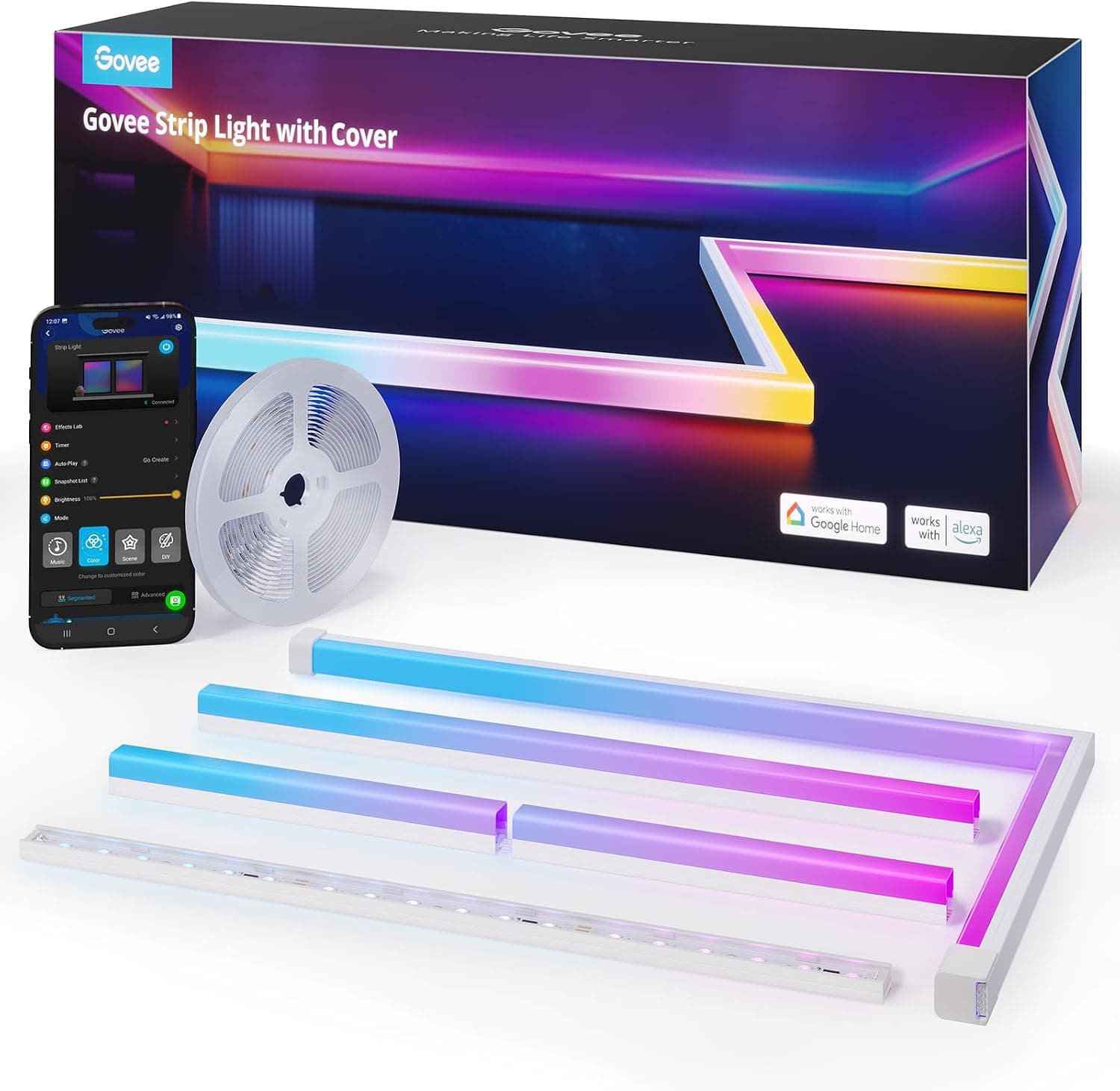 Govee Tira LED RGBIC con Cubierta 5m (interior)