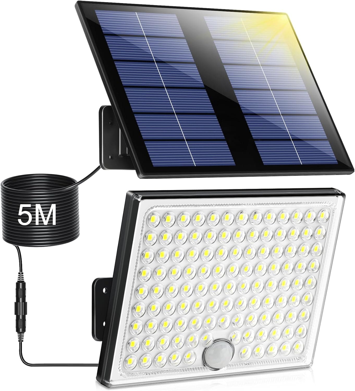 Realky Foco Solar Exterior con Sensor y Cable 5m