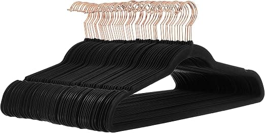 Amazon Basics Perchas de Terciopelo (Pack 50)